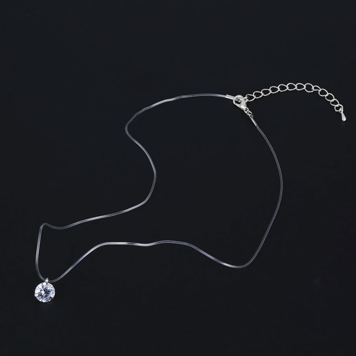 The Selena Round Necklace - 925 Sterling Silver with CZ