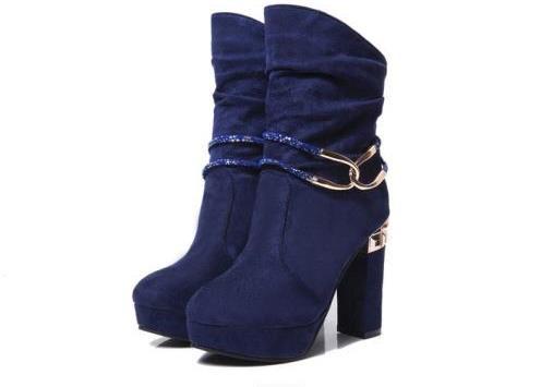 Women's Super Sexy Ankle Boot With Metal Embellishment