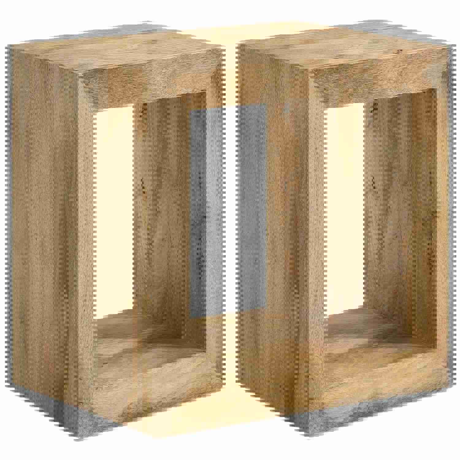 Benton Rectangular Solid Wood End Table Natural