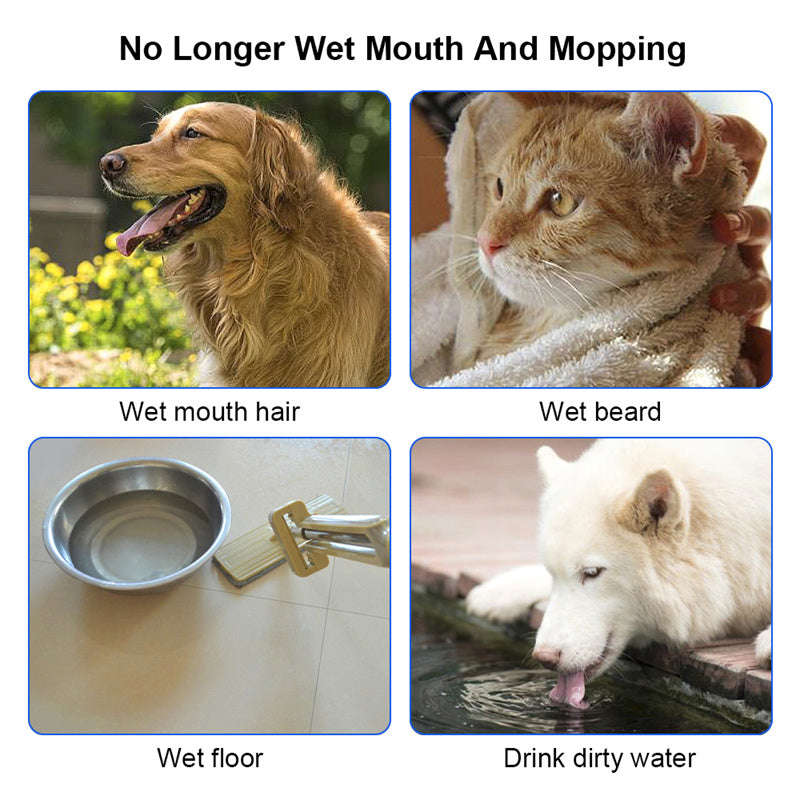 1.5L Floating Pet Water Bowl - Anti-Overflow Slow Feeder for Cats & Dogs