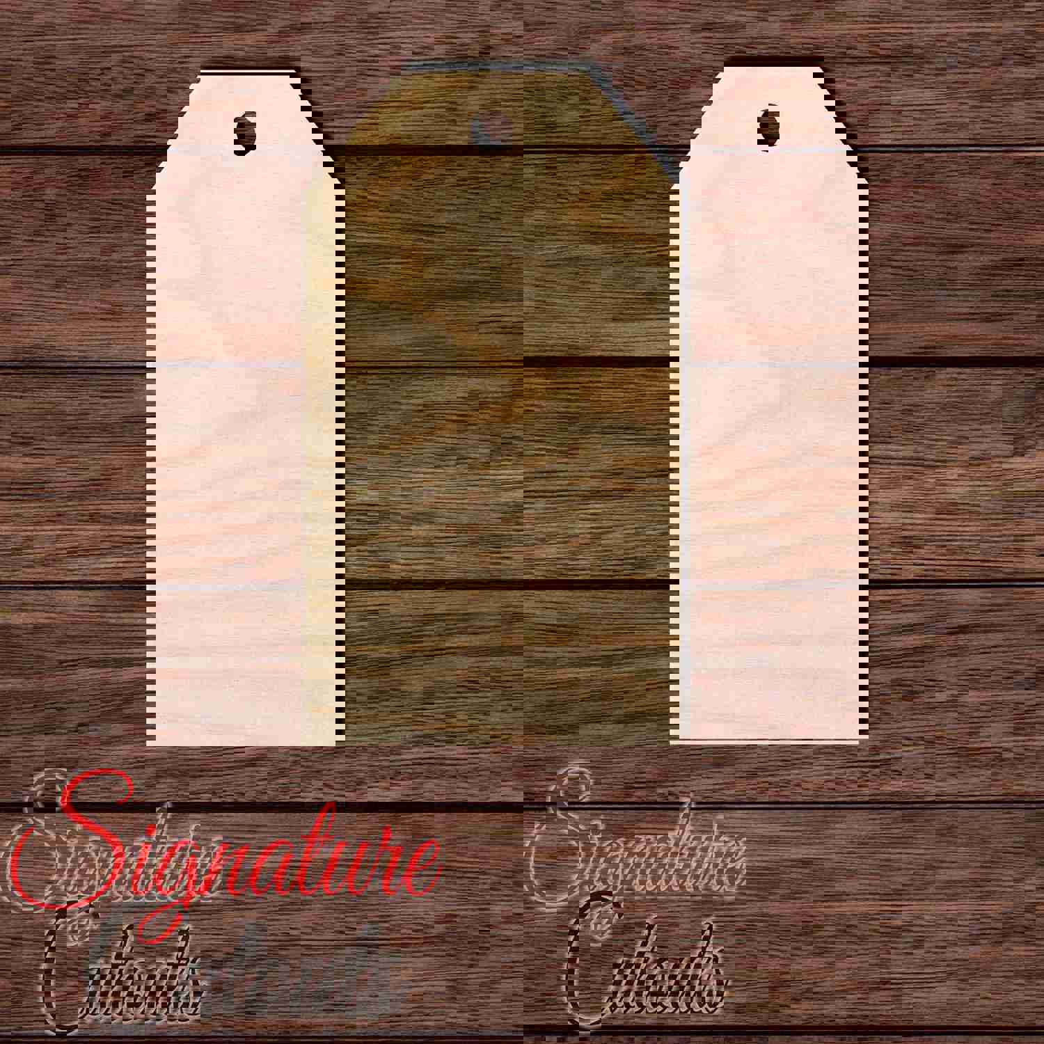 Wooden Gift Tag 025 Shape Cutout for DIY Crafting