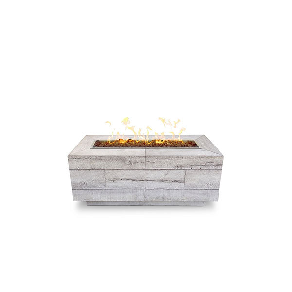 The Outdoor Plus 60 Catalina Wood Grain Concrete Gas Fire Pit