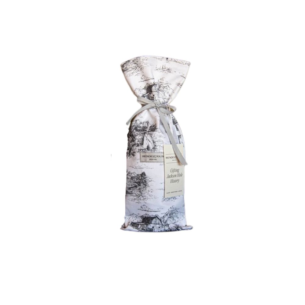 Jackson Hole Toile Wine Bag - Luxe Wine & Whiskey Gift Bag