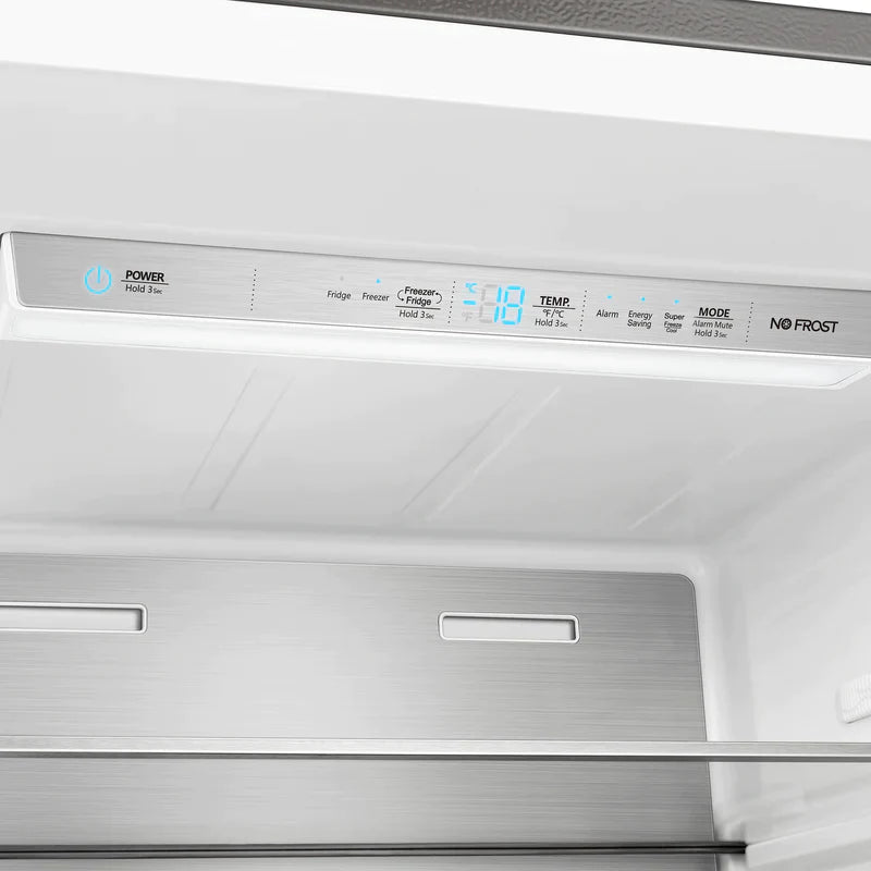 FORNO Maderno 32-Inch 13.6 cu.ft. Right Swing Convertible Refrigerator/Freezer Built-In with Decorative Grill Trim