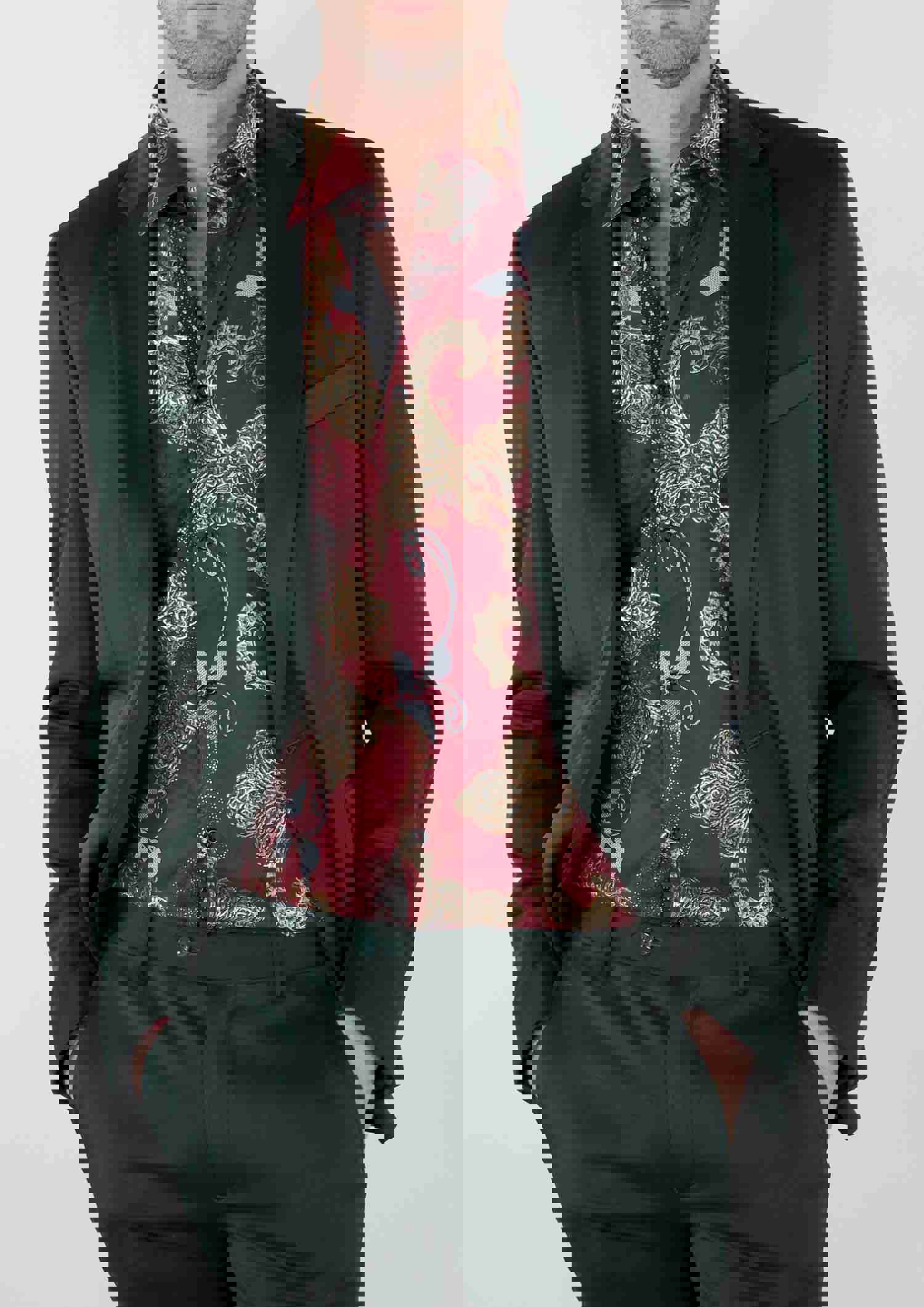 Cielo Slim Fit Blazer Jacket In Sacramento Green - One Piece