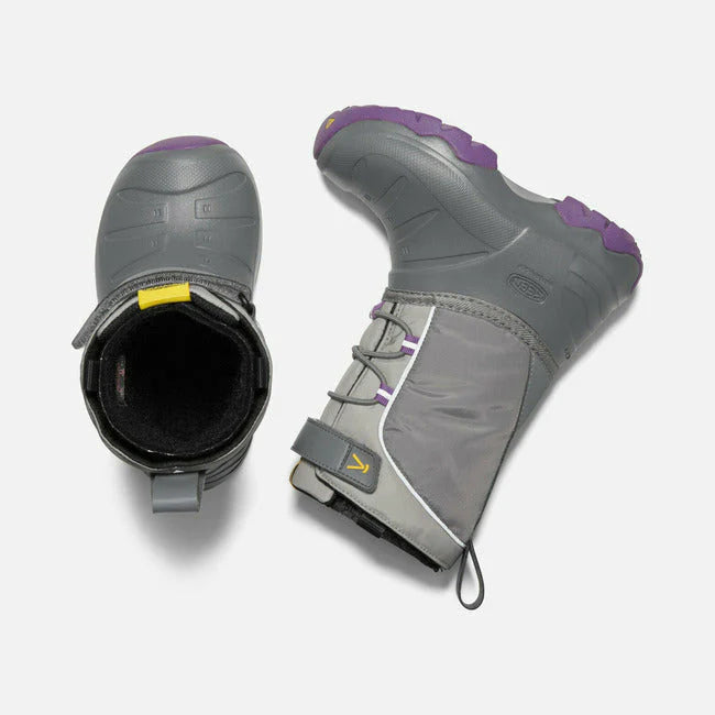 Keen Kids Lumi Waterproof Boot - Street Grey/Royal Lilac
