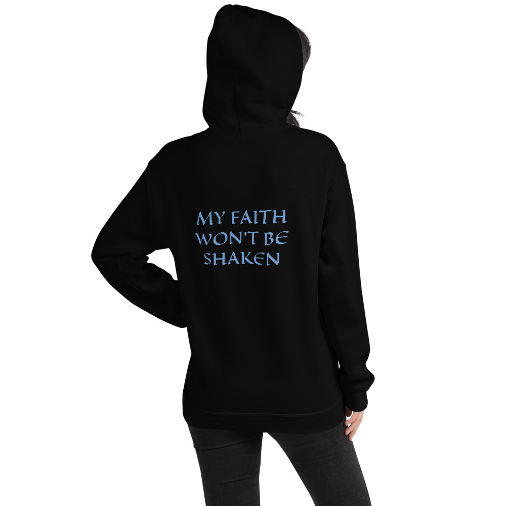 Womens Hoodie - MY FAITH WONT BE SHAKEN