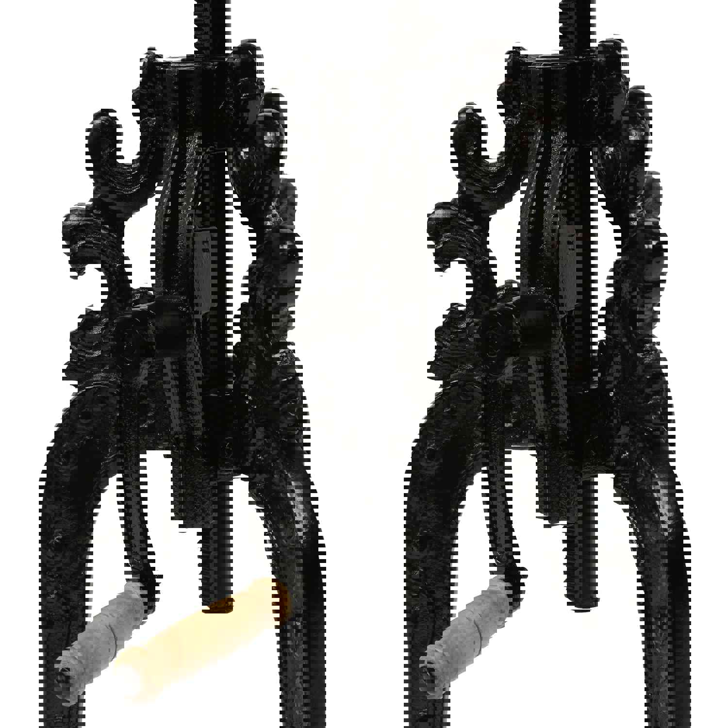 Handcrafted Mango Wood Adjustable Height Bistro Table for Outdoor Use