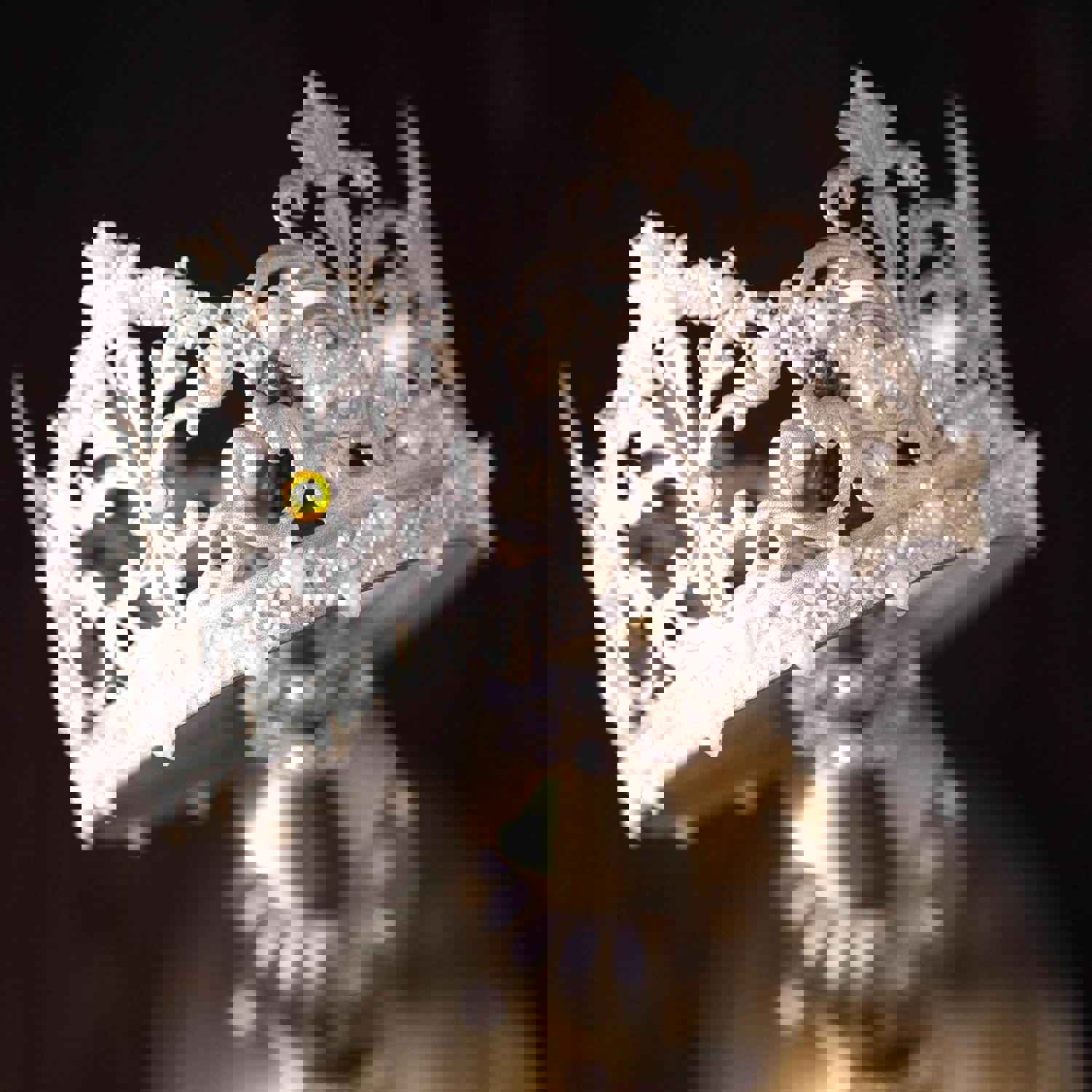 Black Self Adhesive Craft Rhinestone Trim Strips with Heart Pearl Embellishment