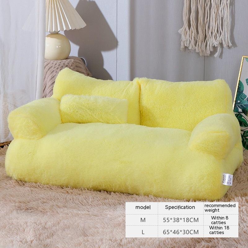 Luxury Cat Bed Sofa - Winter Warm Pet Nest for Small & Medium Dogs & Cats
