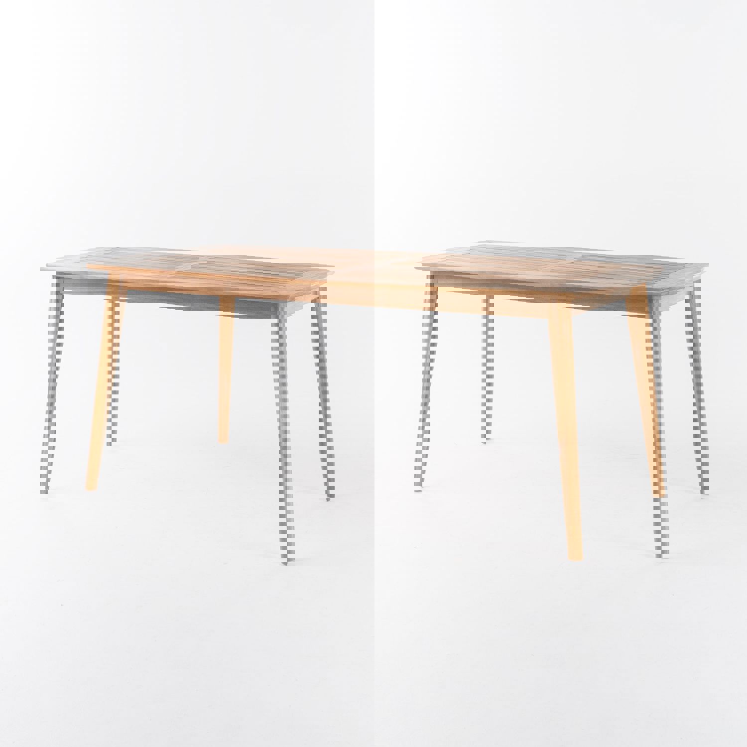 Cote Teak Finish Acacia Wood Outdoor Dining Table