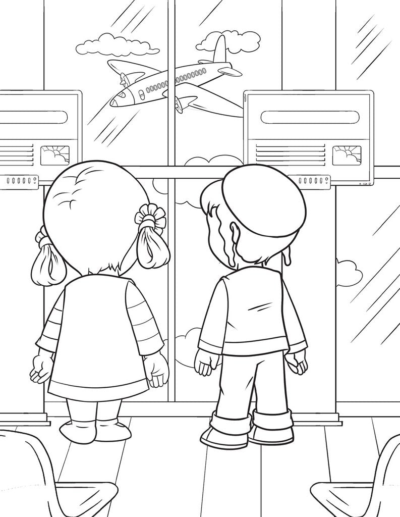 Spring & Summer with Avi & Chavi - Coloring Book