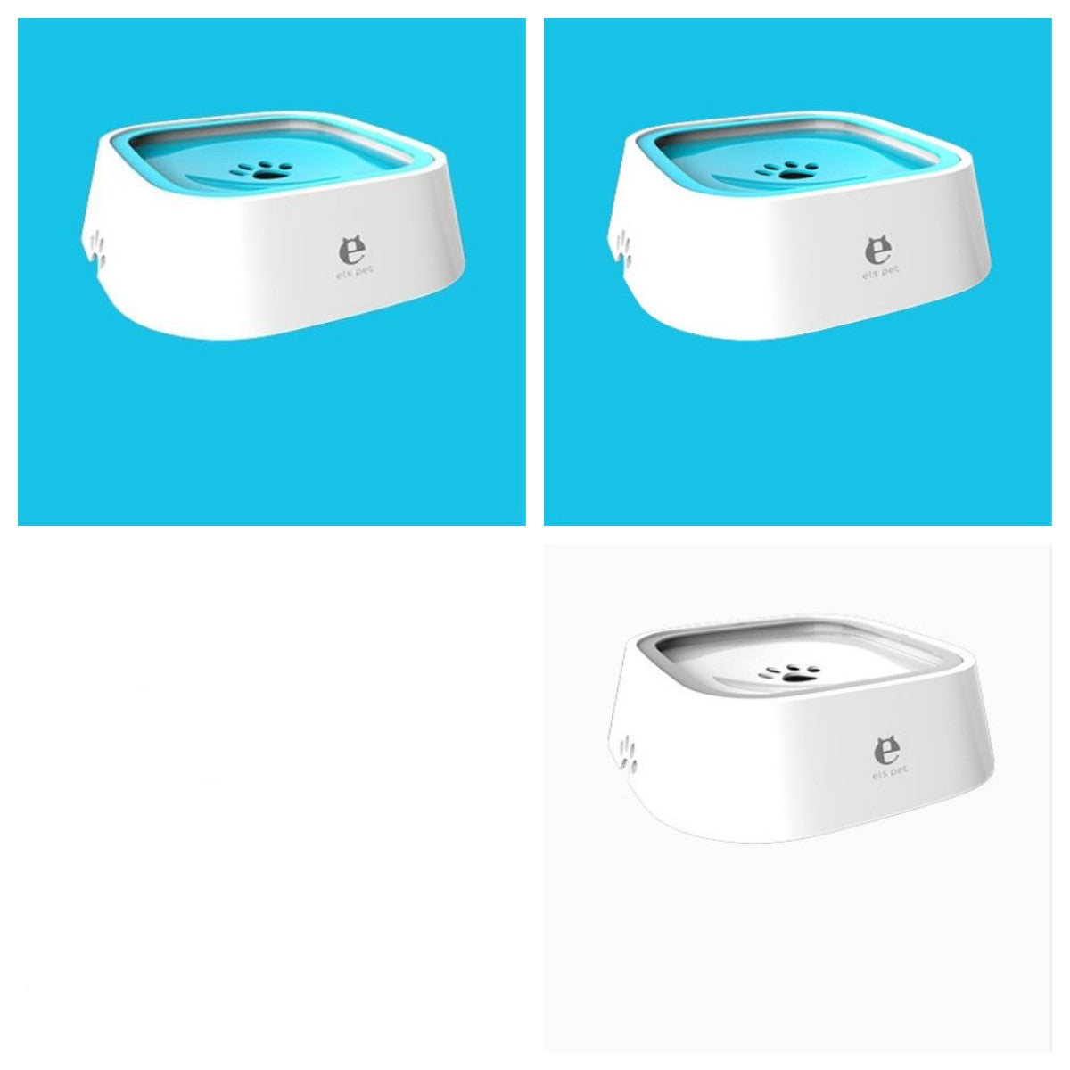 1.5L Floating Pet Water Bowl - Anti-Overflow Slow Feeder for Cats & Dogs