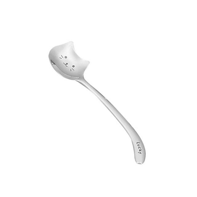 1PCS Funny Long Tail Cat Coffee Spoon - 304 Stainless Steel Tea Spoon, Birthday Gift