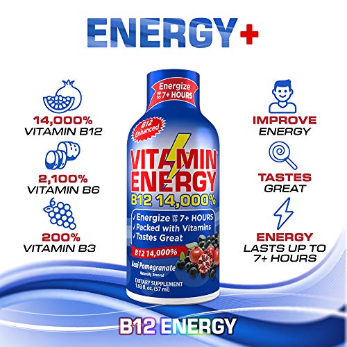 VitaminEnergy™ Shots (8-Pack) - Mood+, Focus+, Immune+, Energy+ | 0 Carb, 0 Sugar, 0 Calories