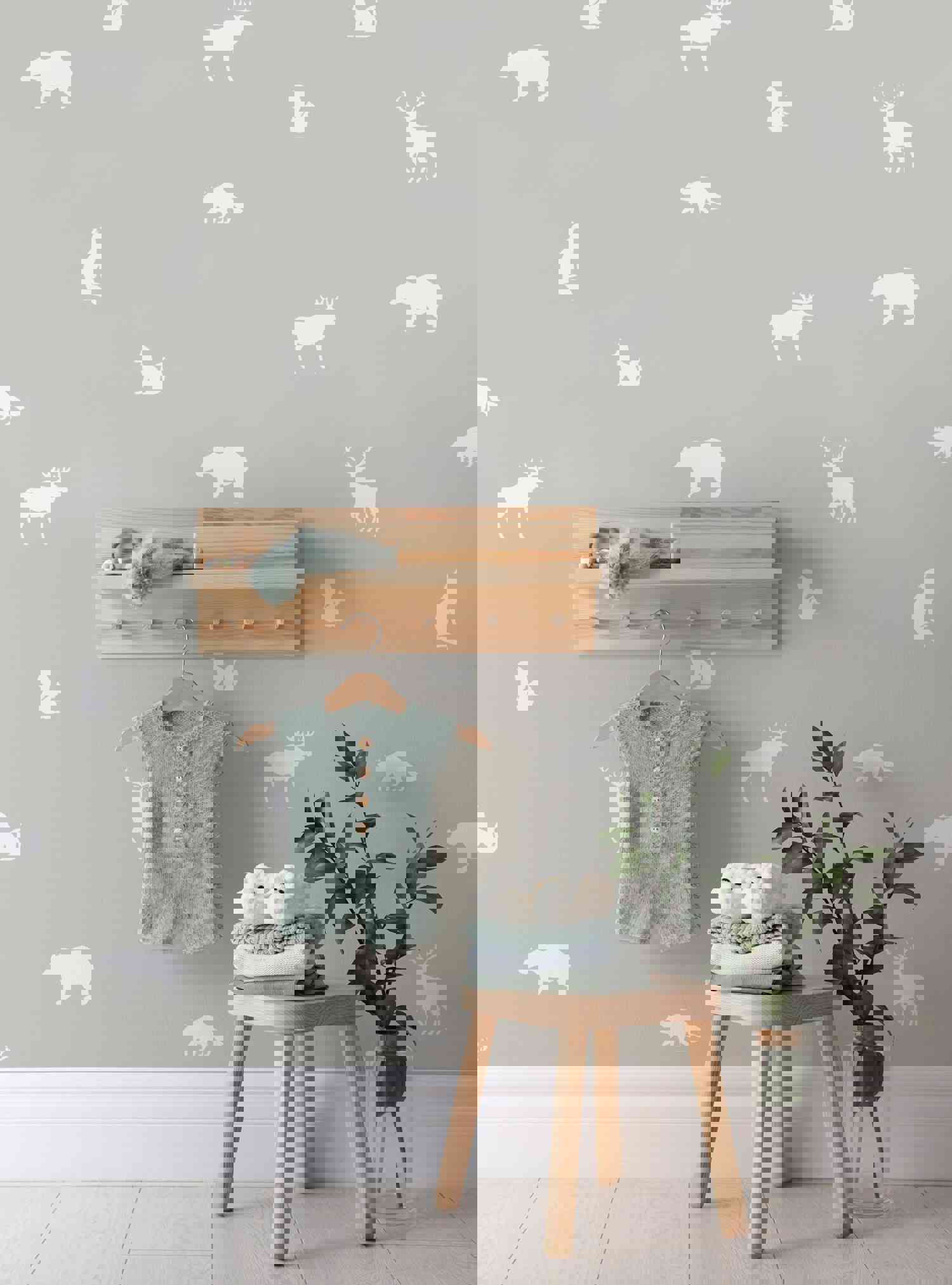 Collection of Forest Animals Wall Decal for Nursery and Kids Room