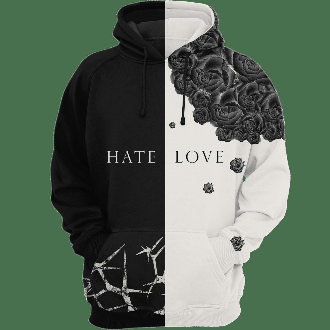 Love-Hate Hoodie - Unique and Inspiring Design