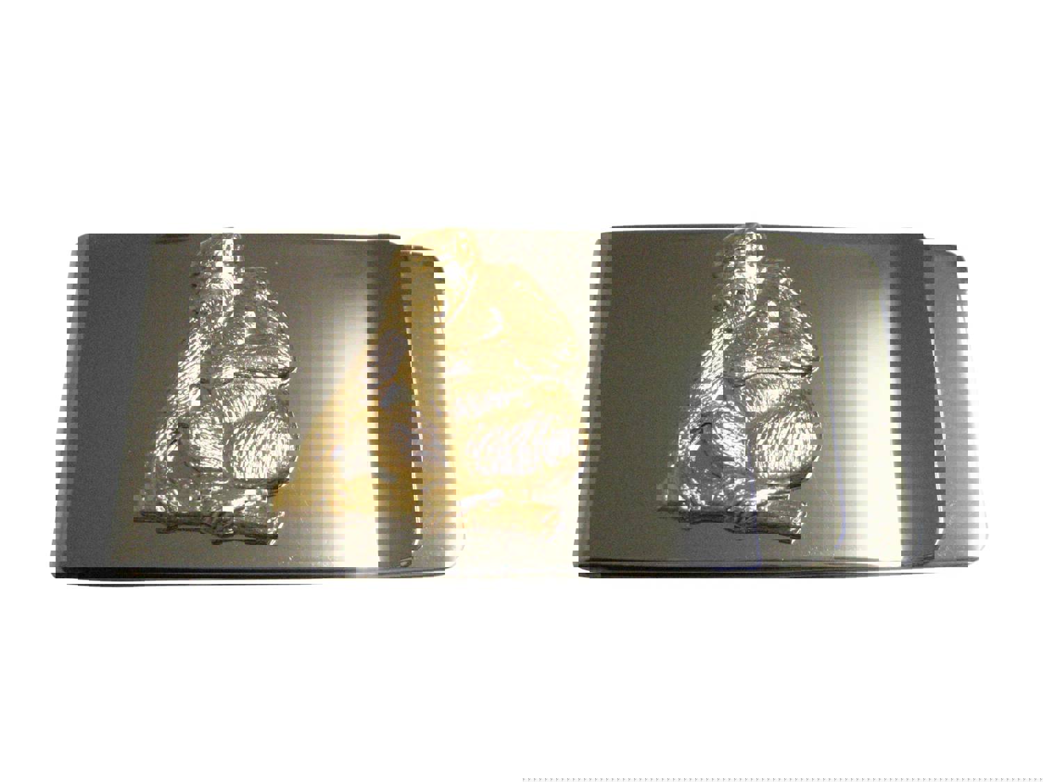 Gold Toned Angry Monkey Pendant Money Clip by Kiola Designs