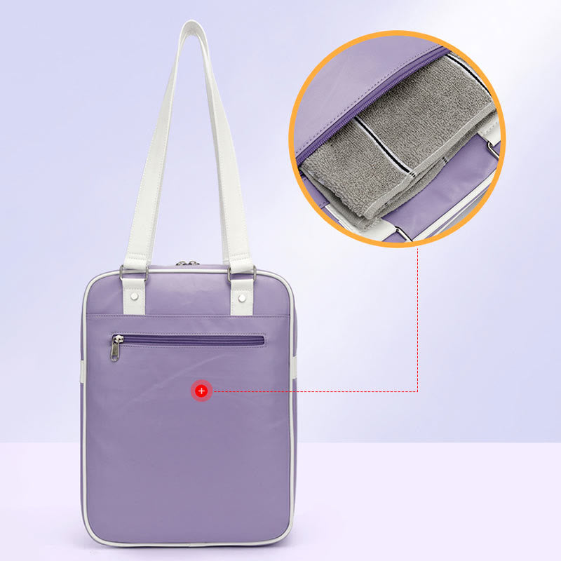 Stylish Badminton Bag for Women - Large Capacity Racket Bag with Multiple Pockets