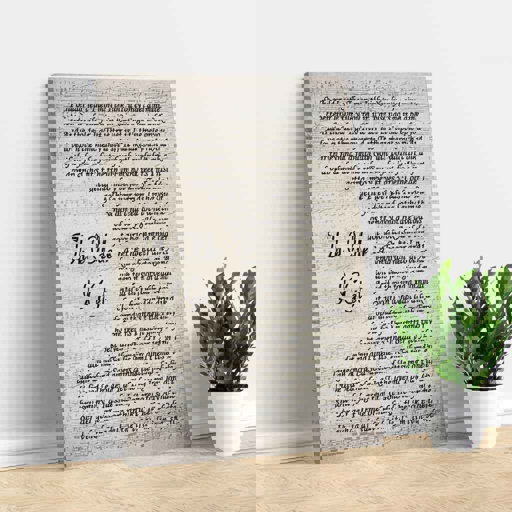 The Older I Get Song Canvas Print - Unique Wall Art for Your Home