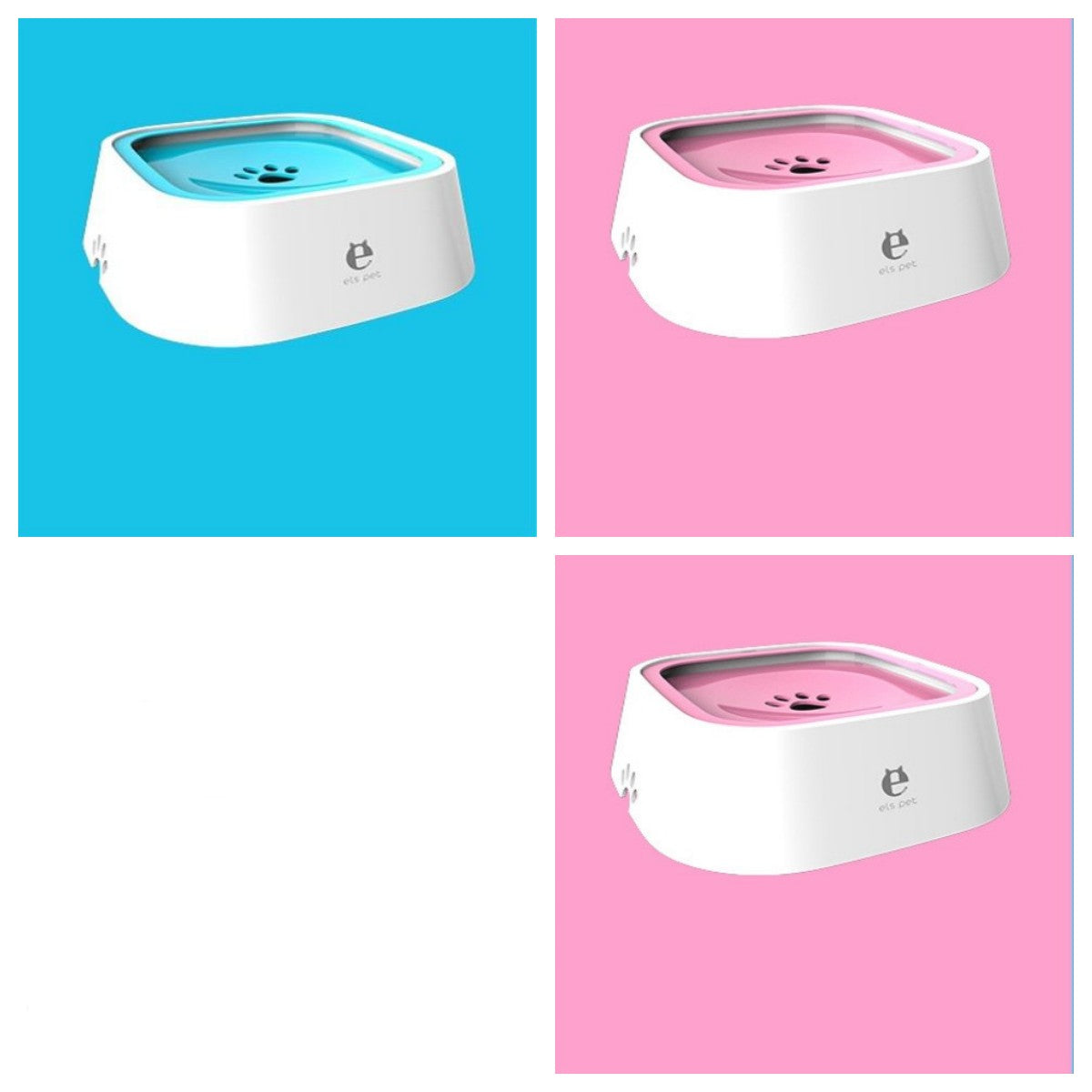 1.5L Floating Pet Water Bowl - Anti-Overflow Slow Feeder for Cats & Dogs