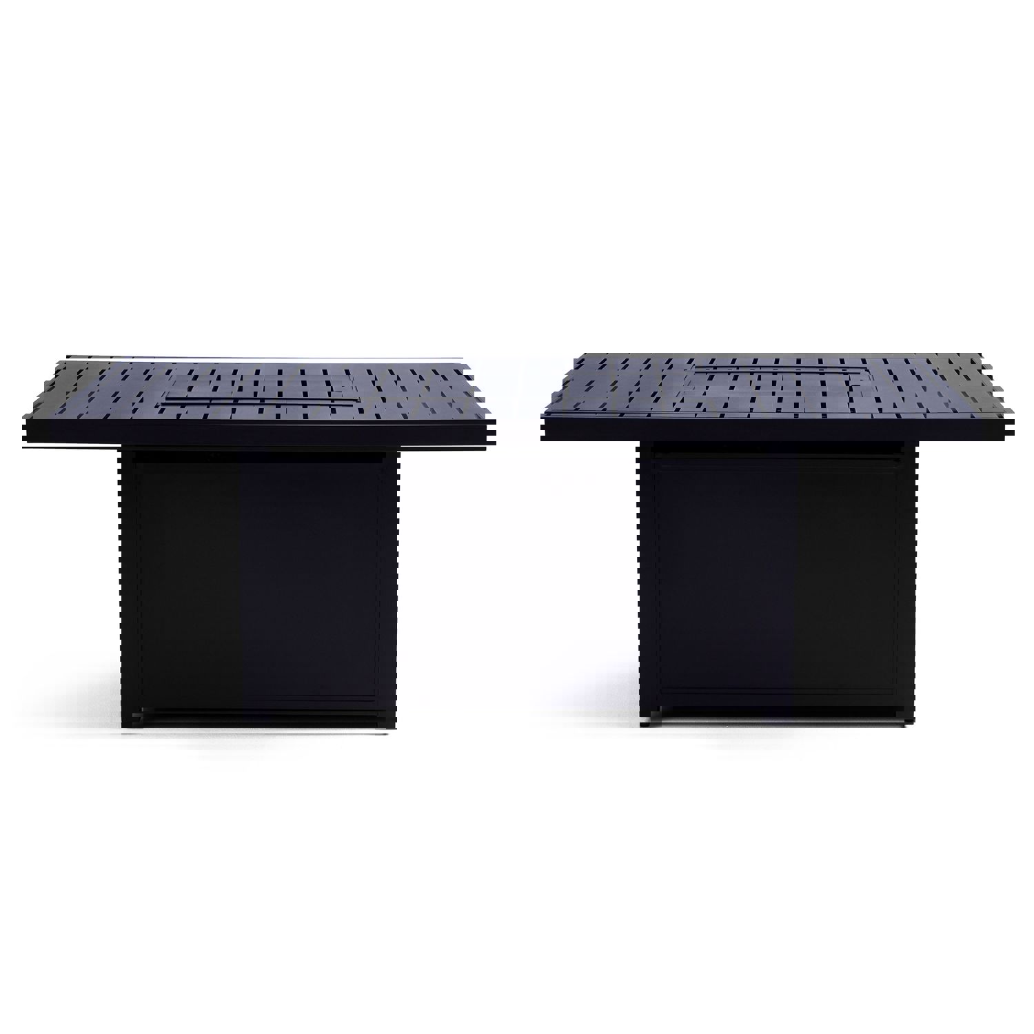 Langdon Outdoor Fire Pit Table Set with 4 Fixed Chairs