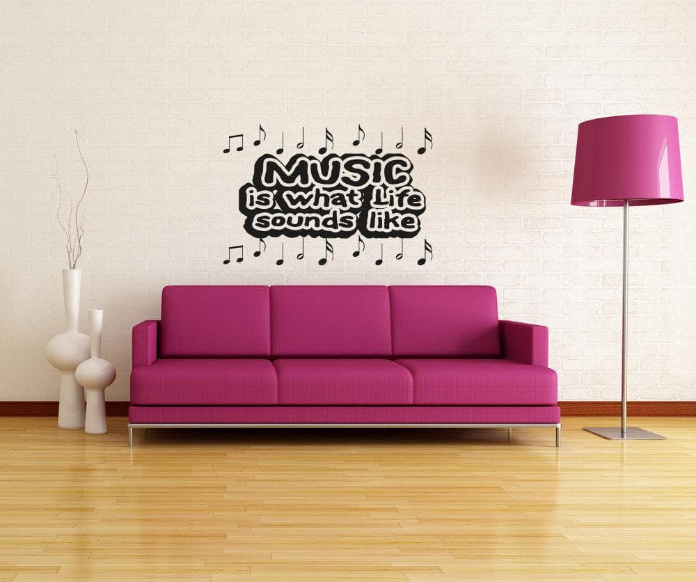 Vinyl Wall Decal Sticker Music Sounds Like #OS_AA1279