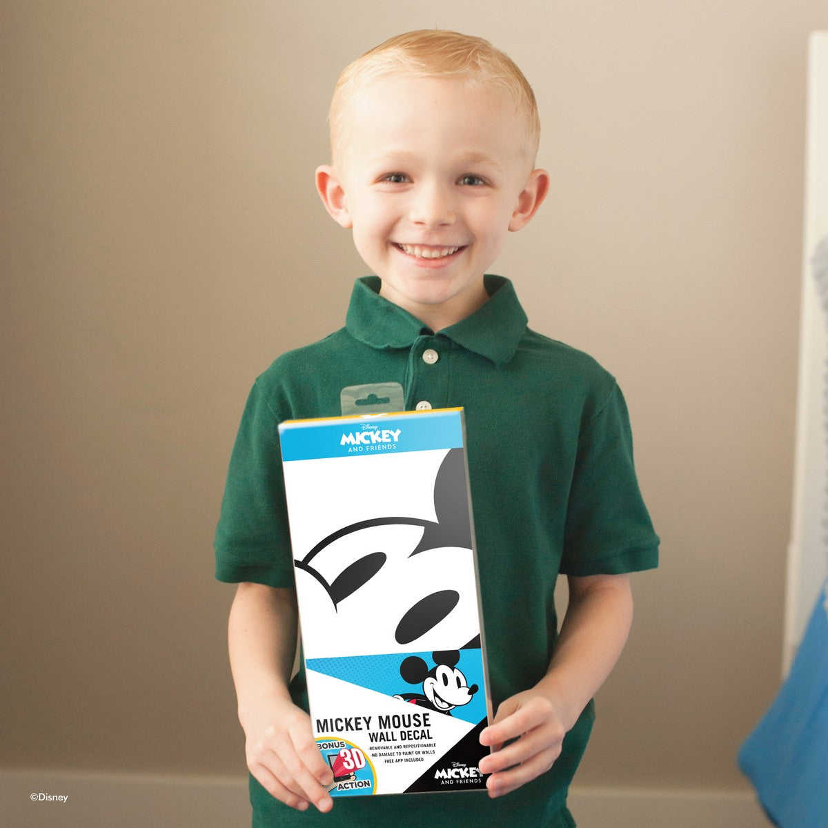 Classic Mickey Mouse Interactive Wall Decal with Augmented Reality