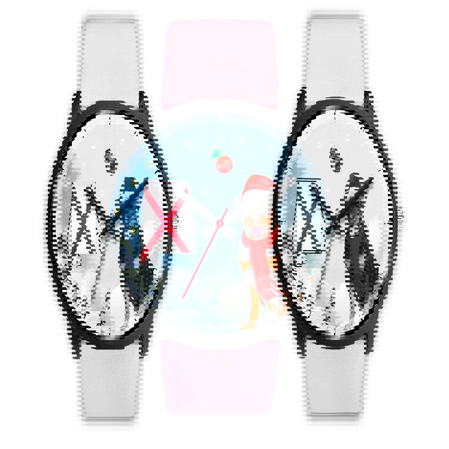 Rottweiler Dog Alabama Christmas Special Wrist Watch