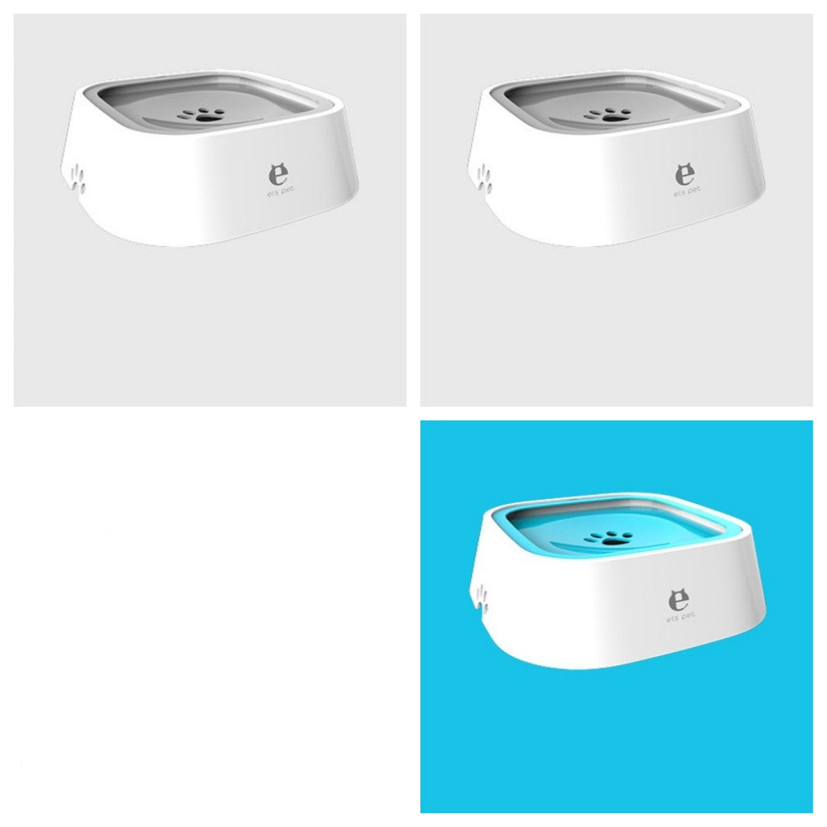 1.5L Floating Pet Water Bowl - Anti-Overflow Slow Feeder for Cats & Dogs