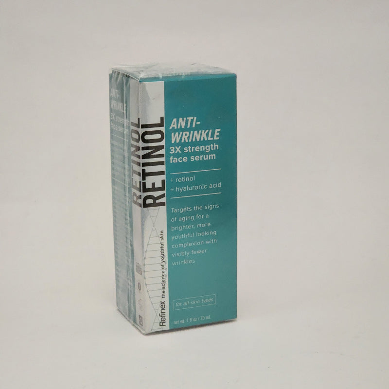 Retinol Anti-Wrinkle 3X Strength Anti-aging Serum with Hyaluronic Acid - Refinex 1 oz