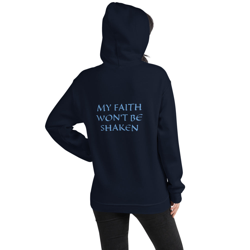 Womens Hoodie - MY FAITH WONT BE SHAKEN