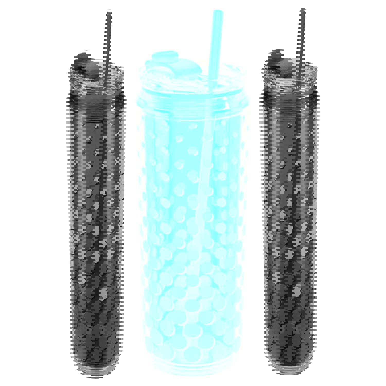 Cool Gear 3-Pack 22 oz Modern Tumbler with Reusable Straw | Dishwasher Safe & Spillproof