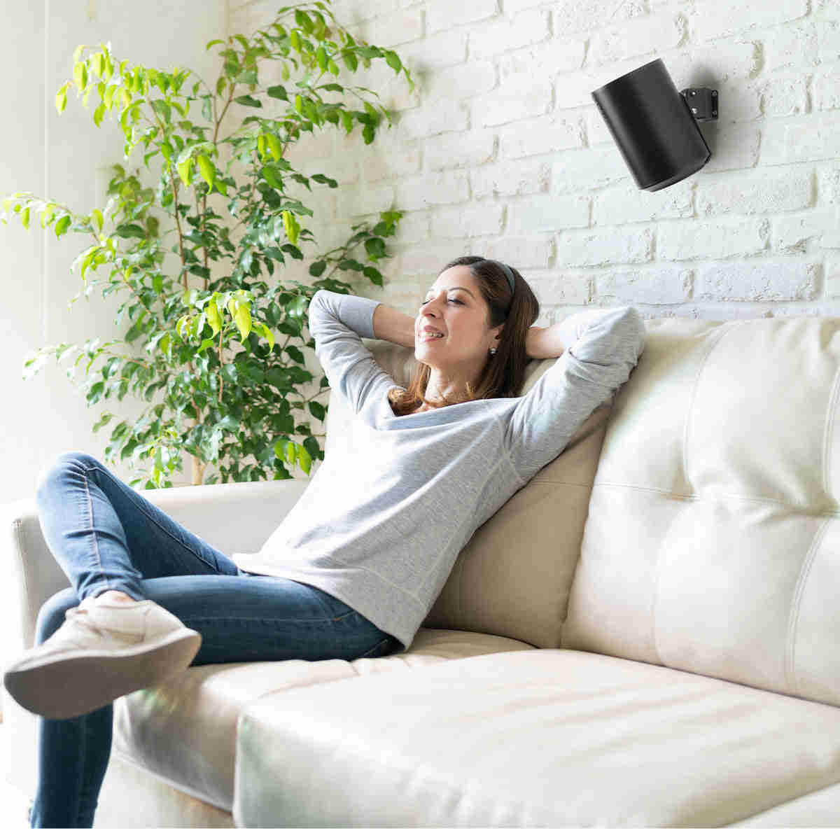 Mountson Wall Mount for Sonos Era 100 - Pair (Black)