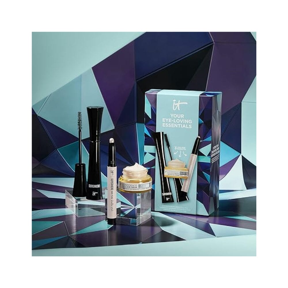 IT Cosmetics Your Eye-Loving Essentials Gift Set – 3-Piece Makeup + Skincare Kit