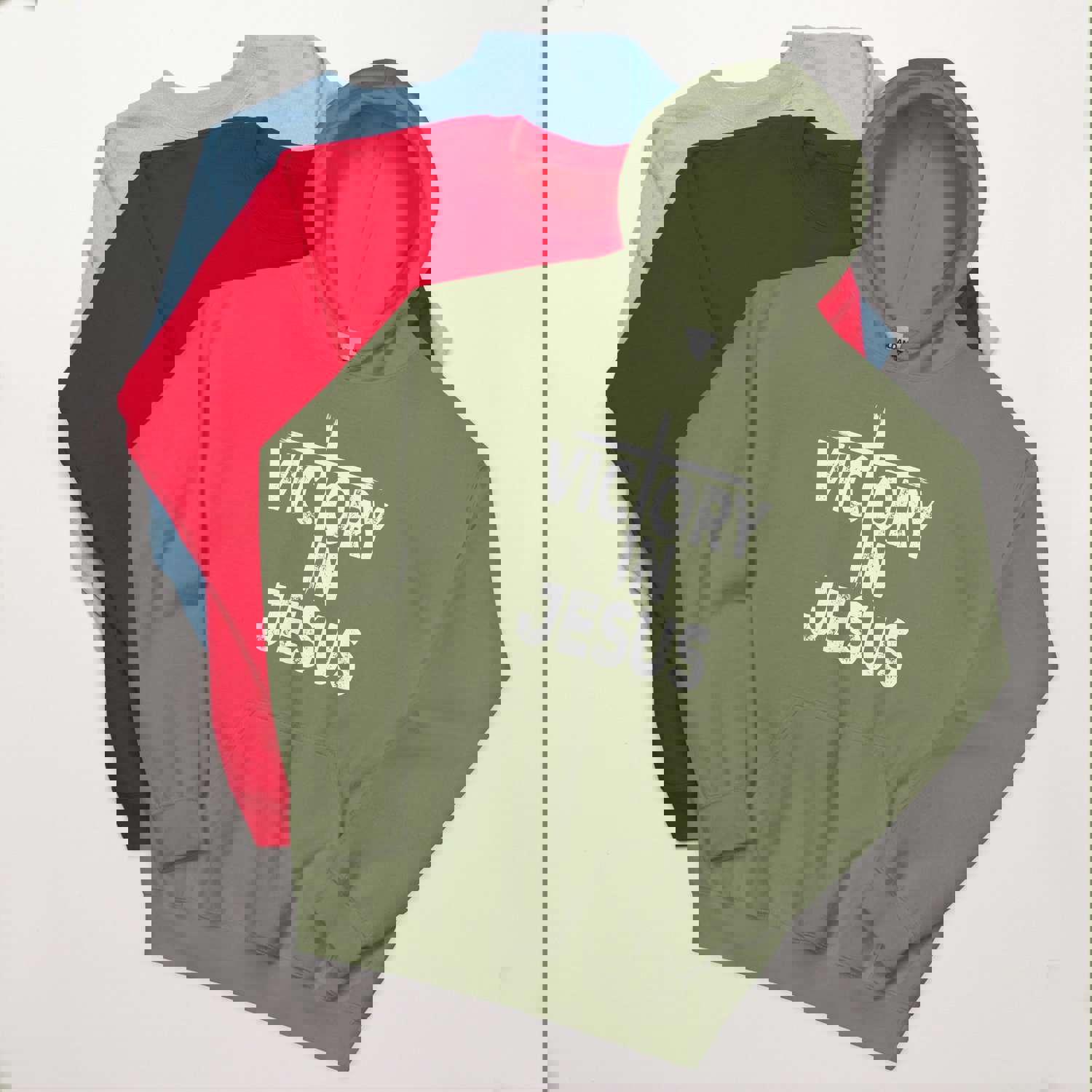 F&H Christian Victory In Jesus Unisex Hoodie - Soft, Stylish & Cozy