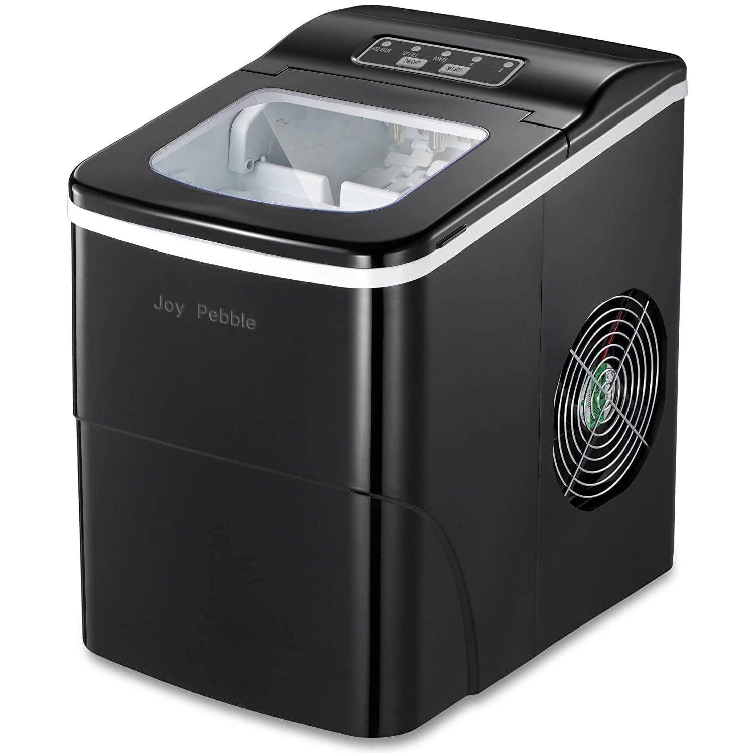 Portable Ice Maker Countertop, 26Lbs Bullet Ice Cube in 24H, 9 Cubes Ready in 6-8 Minutes