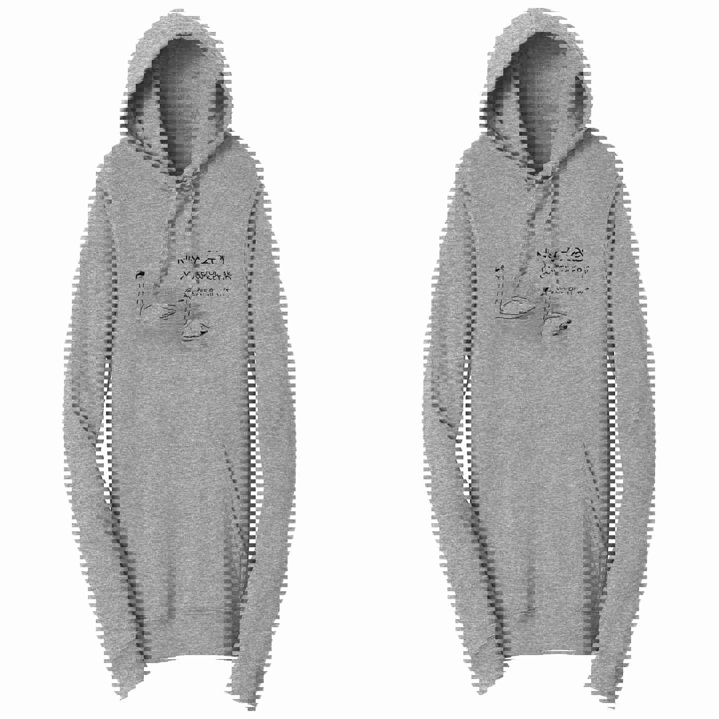 NEW Zoo Trumpeter Swans Outline - Unisex Hoodie Sweatshirt for Adults