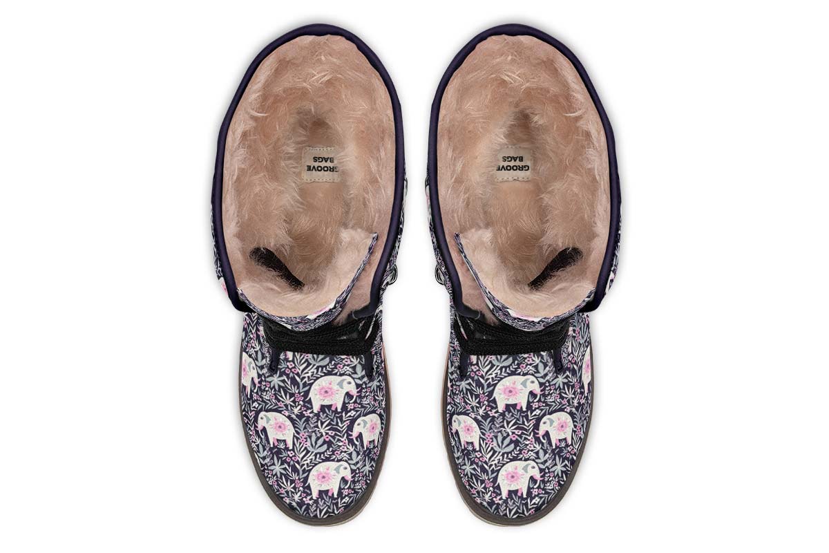 Floral Elephant Polar Vibe Boots