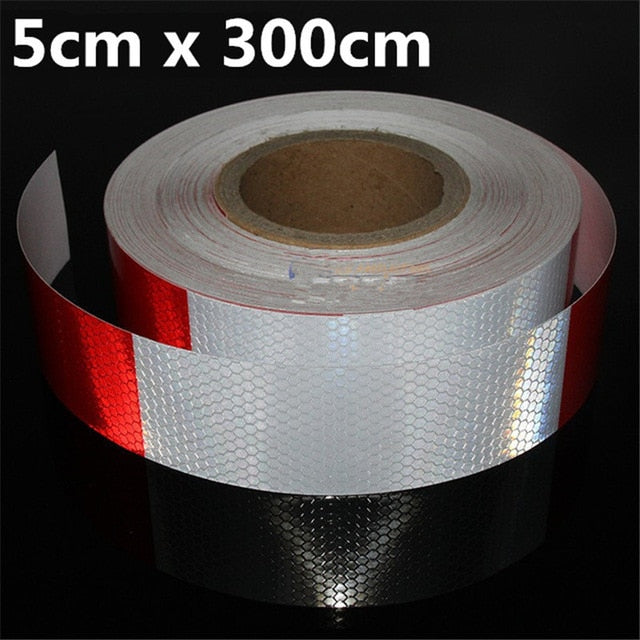 Safety Mark Reflective Tape Sticker for Car, Motorcycle, and Bicycle DIY Decoration