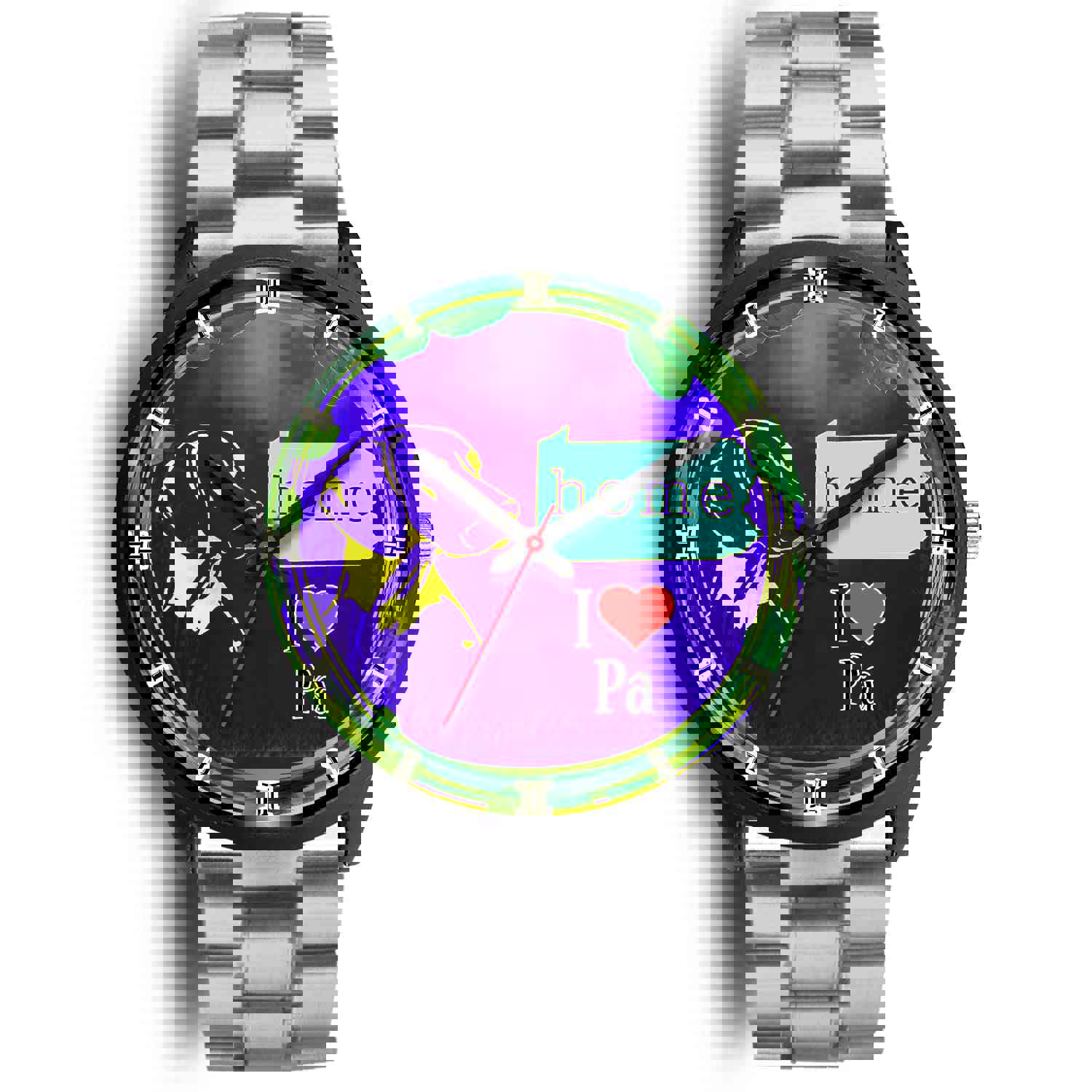 Vizsla Dog Art Pennsylvania Christmas Special Wrist Watch