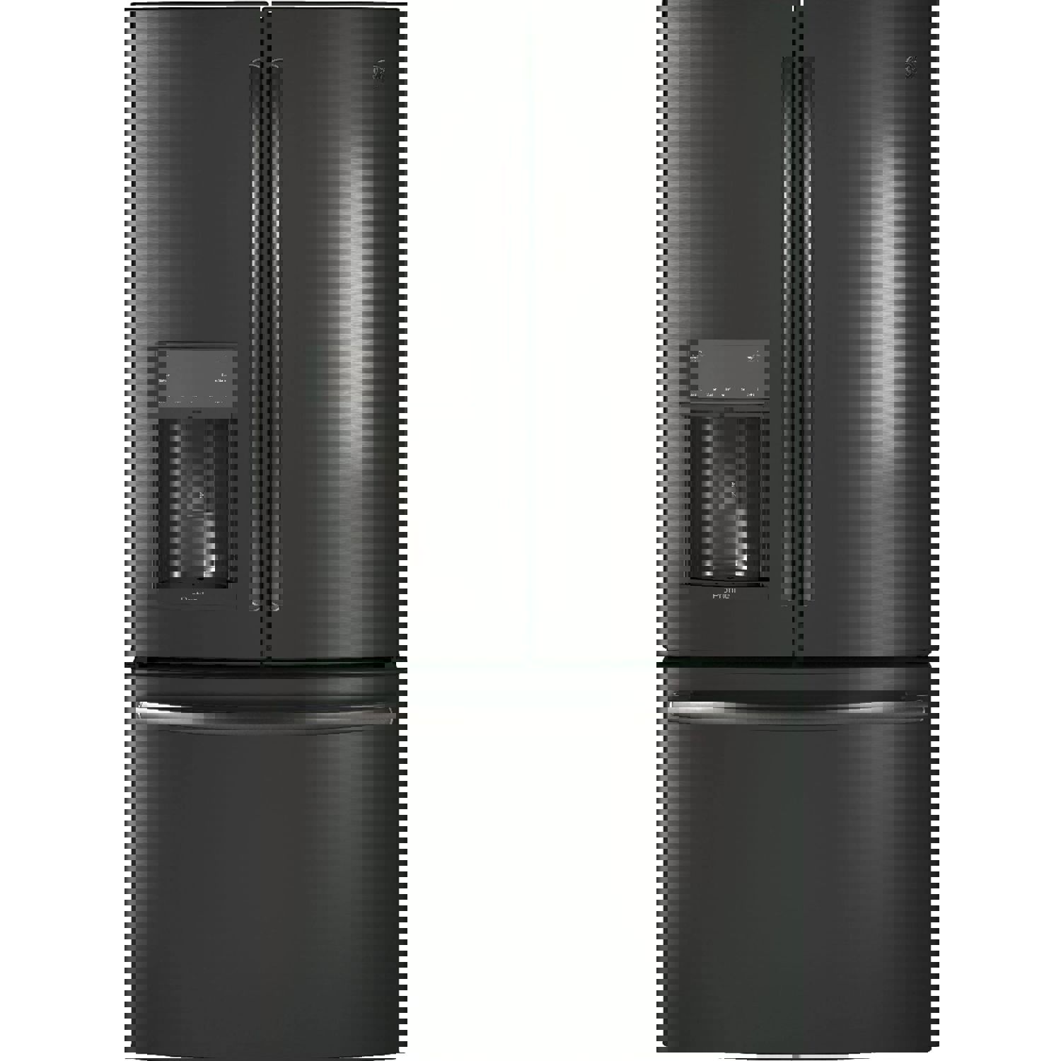 GE Profile 36-inch, 27.8 cu. ft. French 3-Door Refrigerator with Ice and Water PFE28KBLTS