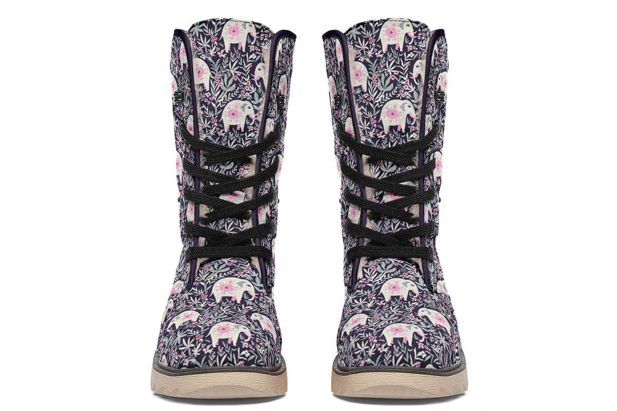 Floral Elephant Polar Vibe Boots