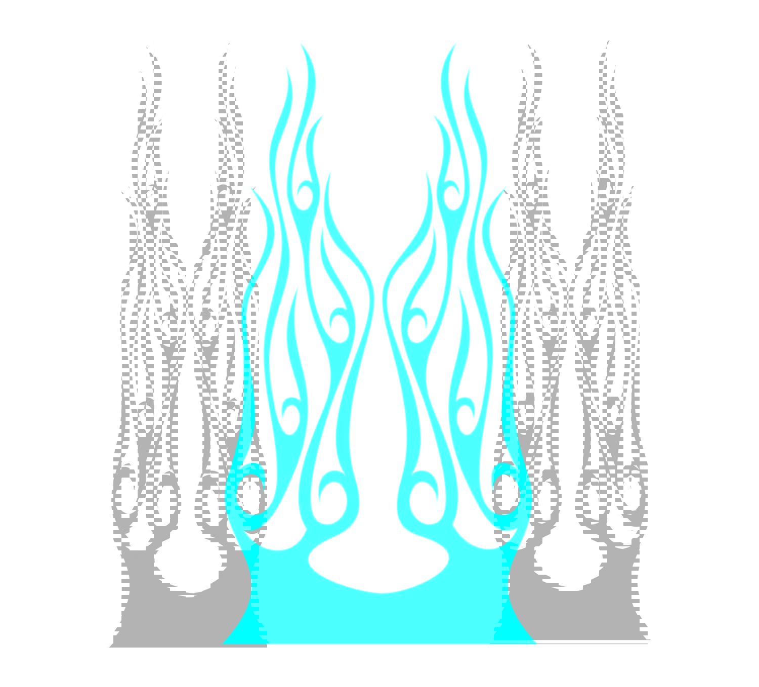 Auto Truck Car Hood Flames Graphics Decals HH34