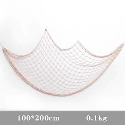 Qfdian Mediterranean Wind Nautical Fishing Net Seaside Wall Decoration