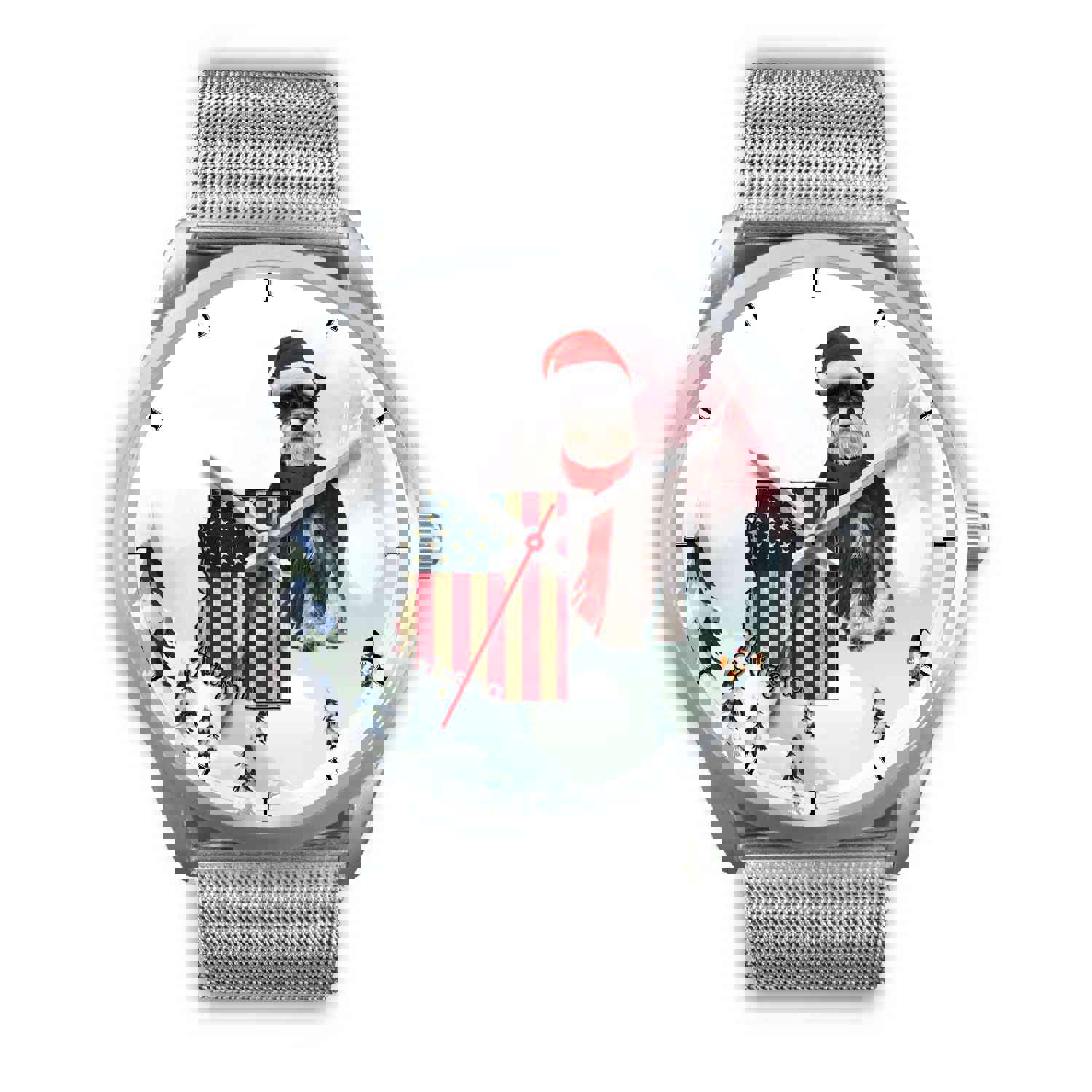 Miniature Schnauzer Arizona Christmas Special Wrist Watch