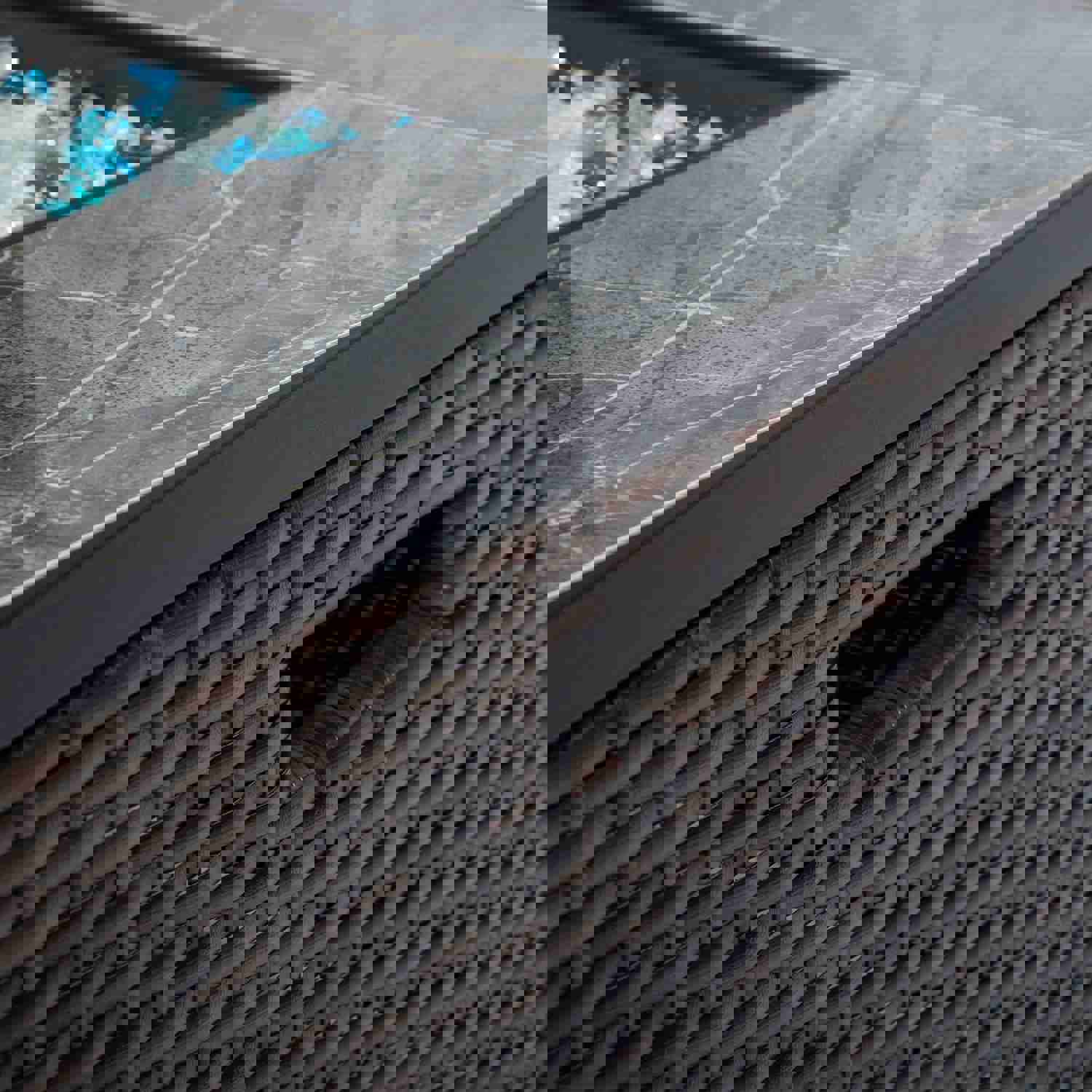 32in Square Fire Table with Ceramic Tile Tabletop 50000BTU Outdoor Fire Pit Table