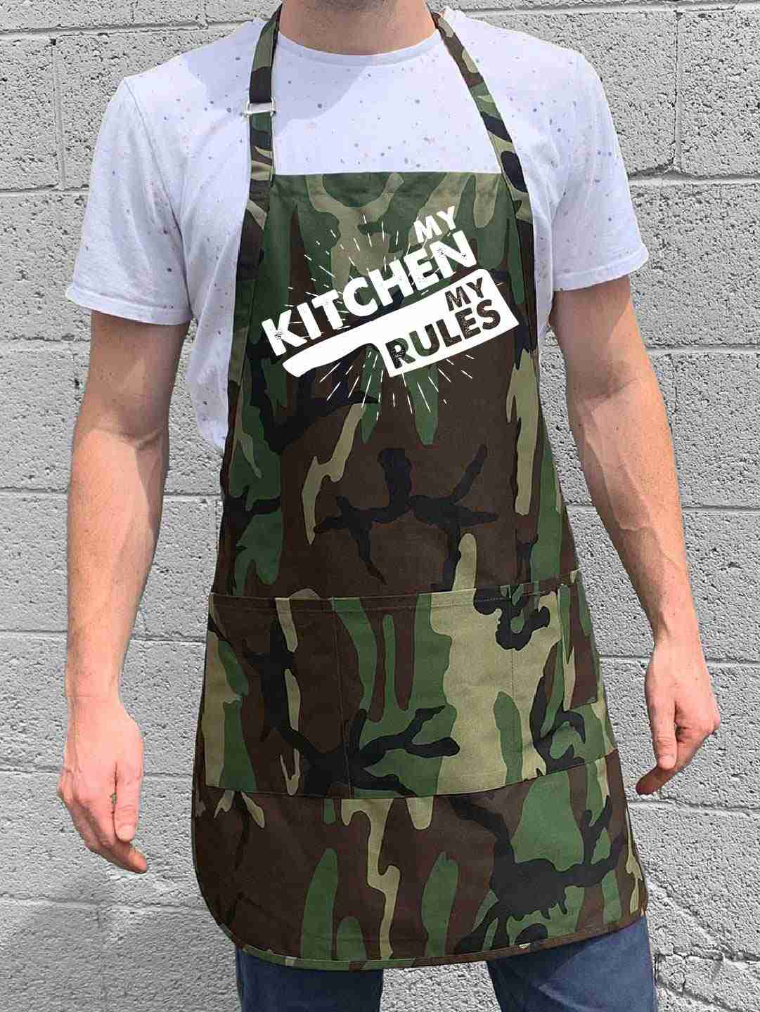 My Kitchen, My Rules Apron - Premium Quality Adjustable Cotton Apron