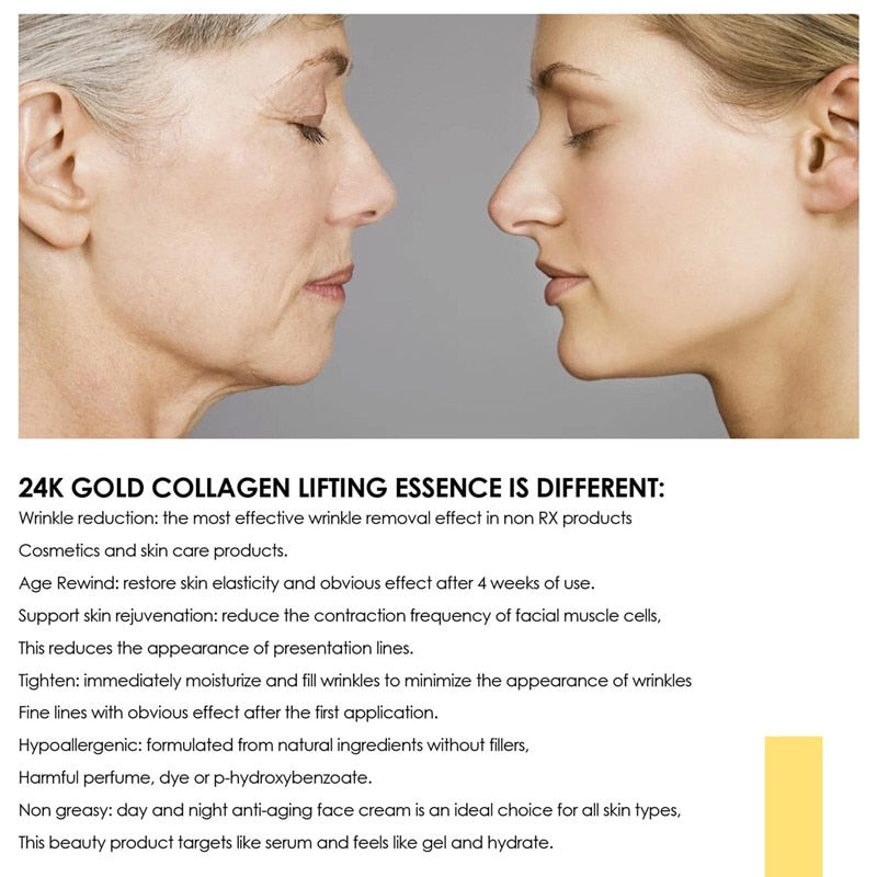 24K Gold Collagen Snail Anti-Aging Face Serum