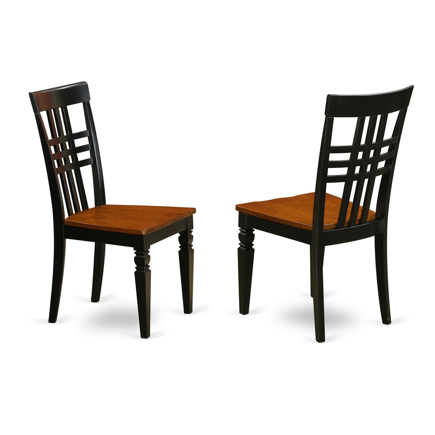 East West Furniture WELG5-BCH-W 5 Piece Dining Set with Rectangle Table and 4 Chairs, Black & Cherry